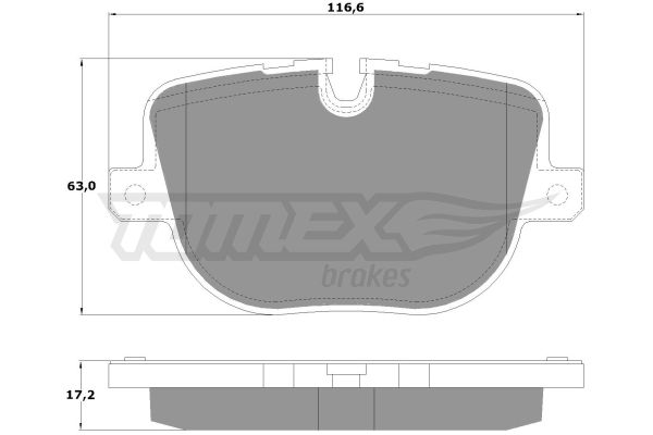 TOMEX BRAKES Bremžu uzliku kompl., Disku bremzes TX 16-93